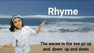 waves in the sea|Rhyme | action song #Yalinasapplehome