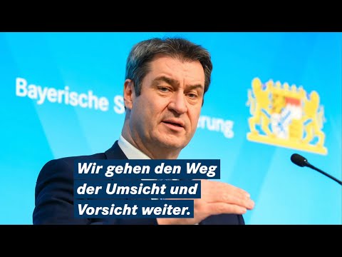 Ministerpräsident Dr. Markus Söder nach der Kabinettssitzung am 16. März 2021 - Bayern