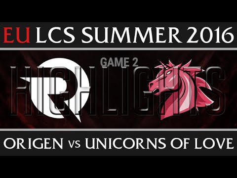 Origen vs Unicorns of Love Highlights, Game 2 EU LCS Week 6 Day 1 Summer 2016 - OG vs UOL G2