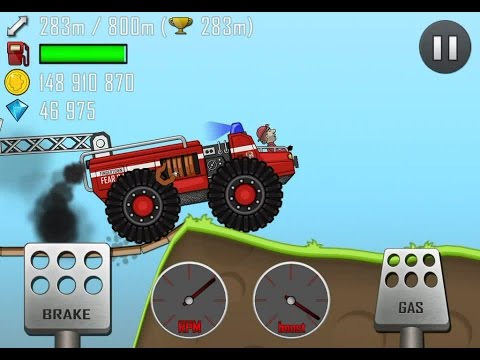 Машинки. Игра катаемся на пожарной машинке по сельской местности игра для детей