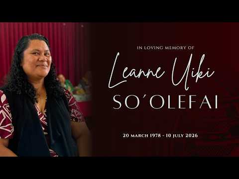 Funeral & Burial for Leanne Uiki So’olefai