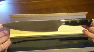 SHAN ZU Chef Knife 8 Inches High-Carbon High-Chrome Steel Stainless Steel unboxing&firts impression