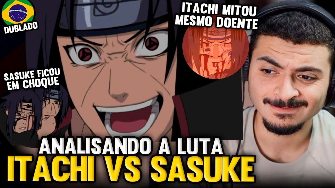 KAMUZ REAGE: SASUKE vs ITACHI, Itachi usa Susanoo e Amaterasu pela primeira vez | Naruto Dublado