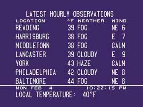 Emulated WeatherSTAR III - Feb. 4, 2008