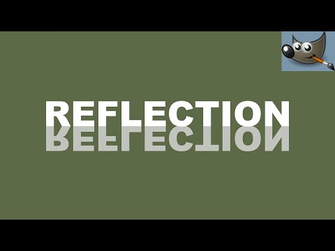 How to Reflect Text in Gimp