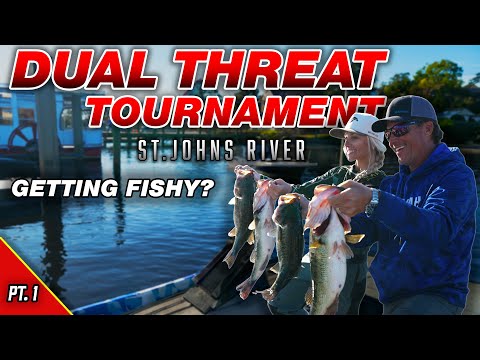 Dual Threat Bass Tournament 3 days on the St. John’s River - Hilary Martin and Scott Martin 