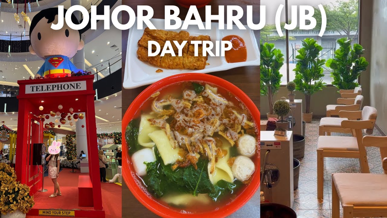 JB Day Trip — Local Food, Massage & Christmas Shopping | Permas Jaya | Travel Vlog