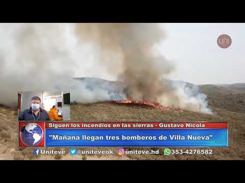 La situación de los incendios en las Sierras