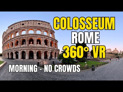 Rome Colosseum 360 VR at 7AM (Empty City Experience) | Insta360 X5