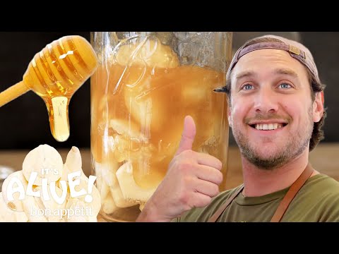 , title : 'Brad Makes Fermented Garlic Honey | It's Alive | Bon Appétit'