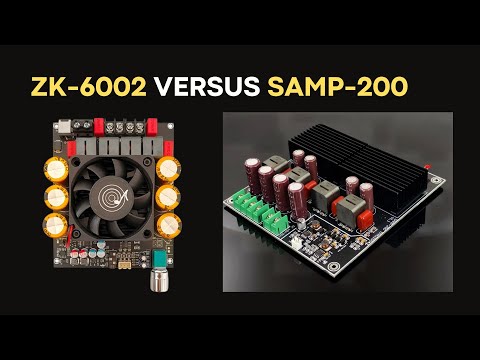 Compatible with SAMP-200 HiFi Dual Core TPA3255 Stereo Amplifier Board 2 Channel 600W+ Class D Digital Power TL072 OP AMP Fever High video review thumbnail