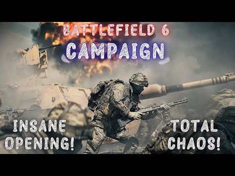 Battlefield 6 Campaign | The First Minutes Are PURE CHAOS