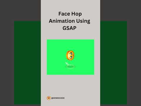 Face Hop Animation Using GSAP