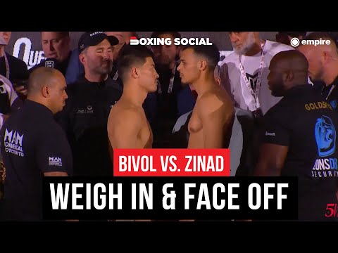 Dmitry Bivol vs. Malik Zinad | Full Weigh In & Final Face Off