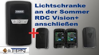 Lichtschranke an Rolltorsteuerung RDC Vision+ anschließen