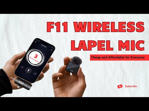 F11 Wireless LAVALIER Mic Unboxing and Review | Setup and Sound Test