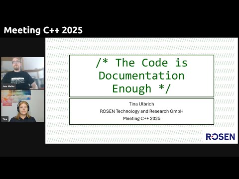 The Code is Documentation Enough - Tina Ulbrich - Meeting C++ 2025