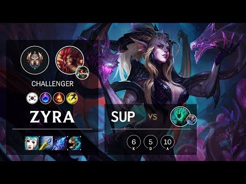 Zyra Support vs Thresh - KR Challenger Patch 10.6