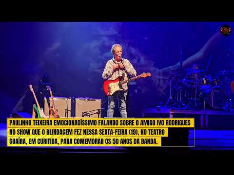Paulinho Teixeira falando sobre o amigo Ivo Rodrigues - Teatro Guaíra - 19/9/2025