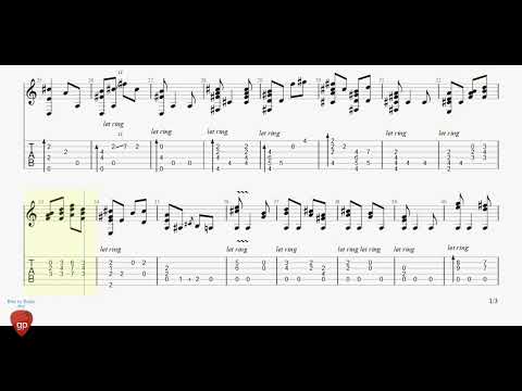 Isaac Albeniz - Capricho Catalan - Guitar Pro Tab