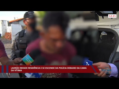 Ladrão invade residência e se esconde da polícia debaixo da cama da vítima 25 02 2022
