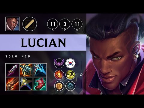 Lucian Mid vs Anivia - KR Master Patch 25.08