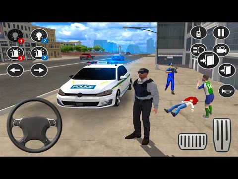 Real Police Car Driving Simulator 2021 - City Police Patrol Car Chase - Android Gameplay