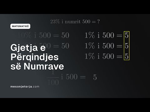 Gjetja e Përqindjes së Numrave | Përqindje | Raportet dhe Përqindjet | Para-Algjebër | Matematikë