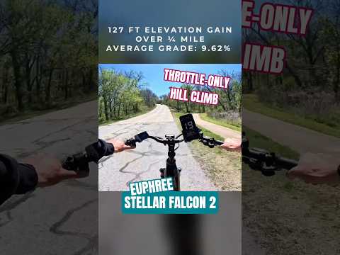 Throttle-Only Hill Climb Test | Euphree Stellar Falcon 2