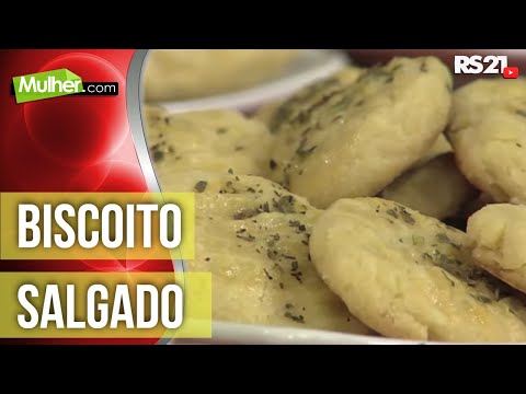 Aprenda a fazer biscoito salgado | Mulher.com | 25/02/2013 | @RedeSeculo21