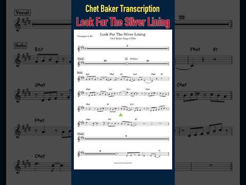 Look For The Silver Lining - Chet Baker