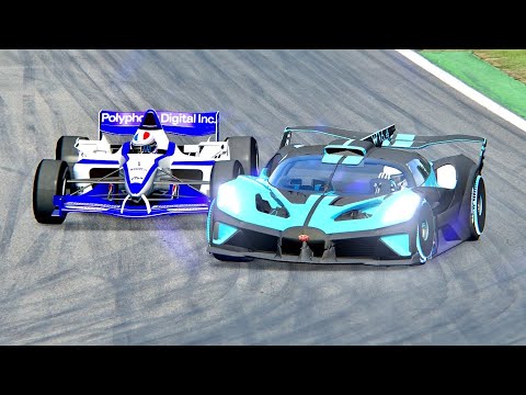Bugatti Bolide vs Formula Gran Turismo at Monza