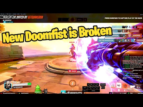 POTG! GetQuakedOn Tries New BUFFED Doomfist in Season 2 of Overwatch 2
