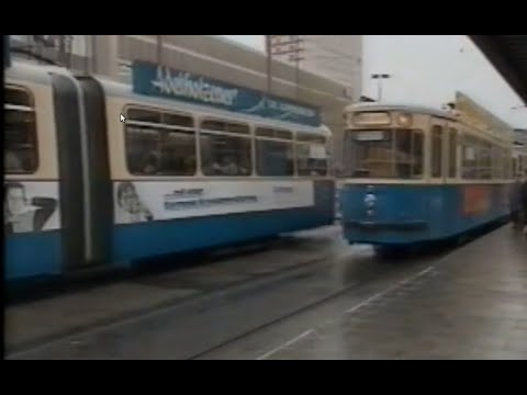 Straßenbahnen der Welt - Tram in München - 1992