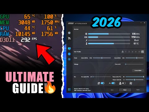 How to Install & Use MSI Afterburner (2026) Show FPS & PC Stats On Screen