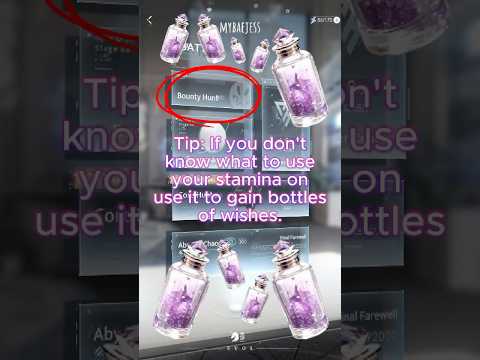 Beginner Tip: Use stamina for a lot of Bottles of Wishes | Love and Deepspace