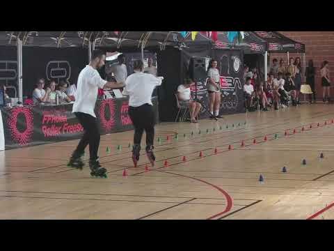 PSWC 2023 Inline Freestyle Slalom Pair Degli Agostini Lorenzo / Pettinari Francesca(ITA) 12th