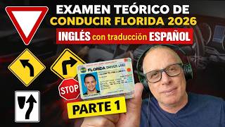 ✅ Florida Driver's License Theory Test 2026 | Questions in English with Spanish Translation PART 1