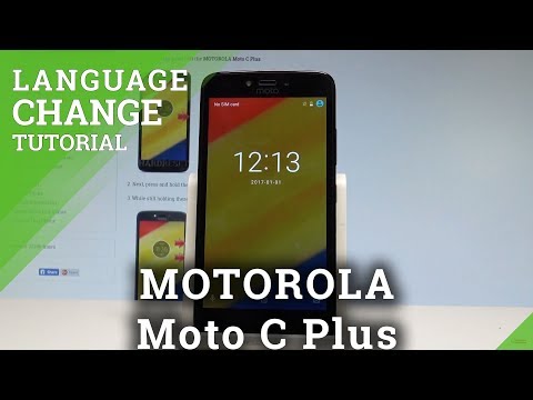 How to Change Language on MOTOROLA Moto C Plus |HardReset.Info