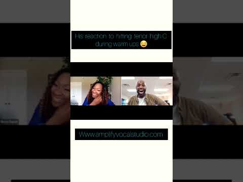 Baritone's  reaction to singing a tenor high C #shorts