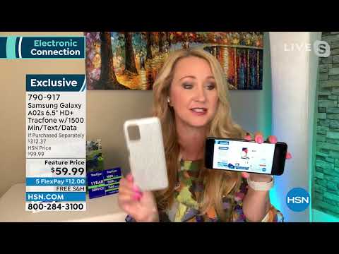 Samsung Galaxy A02s 6.5" HD+ Tracfone Bundle with 1500 M...