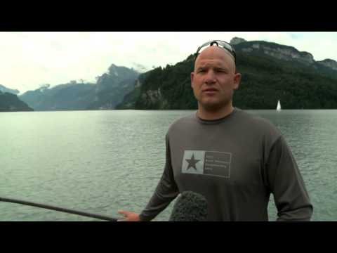 Frithjof Kleen, reigning Star World Champion, introducing the 2014 Star Easterns (in Ger)