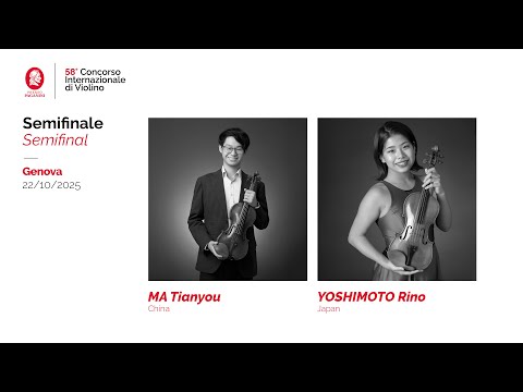 The 58th International Violin Competition “Premio Paganini” (Semifinal – session I°), 22.10.2025