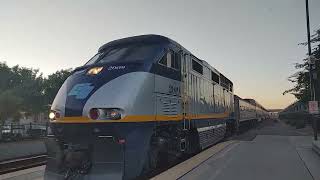 Amtrak San Joaquins 711 NB to OKJ arriving to Fresno, CA taking this train to Turlock Denair