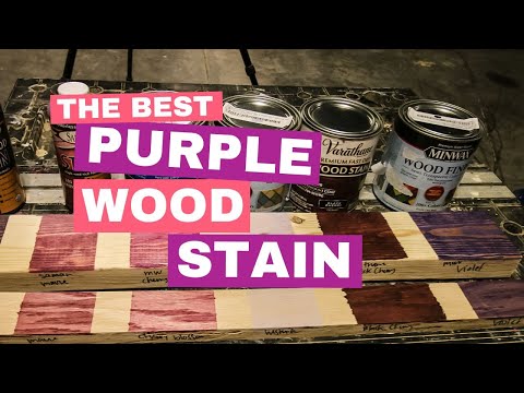 Purple wood stains