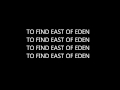 Zella Day - East of Eden Lyrics 