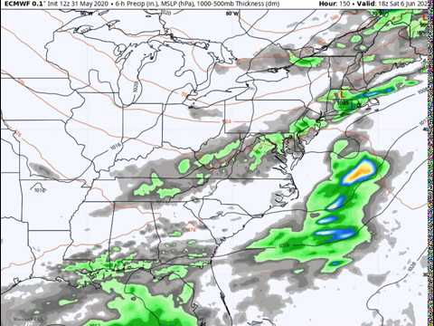 Daily forecast video Monday June 1st, 2020