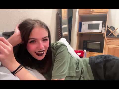 black lipstick / smoking a cig - stwabeebunny