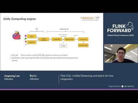 Flink SQL: Unified Streaming and batch for hive integration