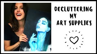 DECLUTTERING ART SUPPLIES